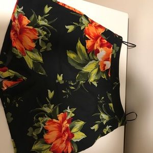 Floral high waisted shorts